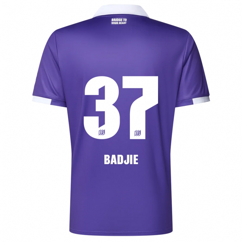 גברים Ismail Badjie #37 סגול לבן ג'רזי ביתית 2025/26 חולצה קצרה