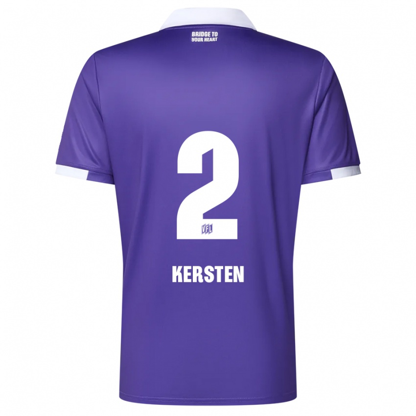 גברים Phil Kersten #2 סגול לבן ג'רזי ביתית 2025/26 חולצה קצרה