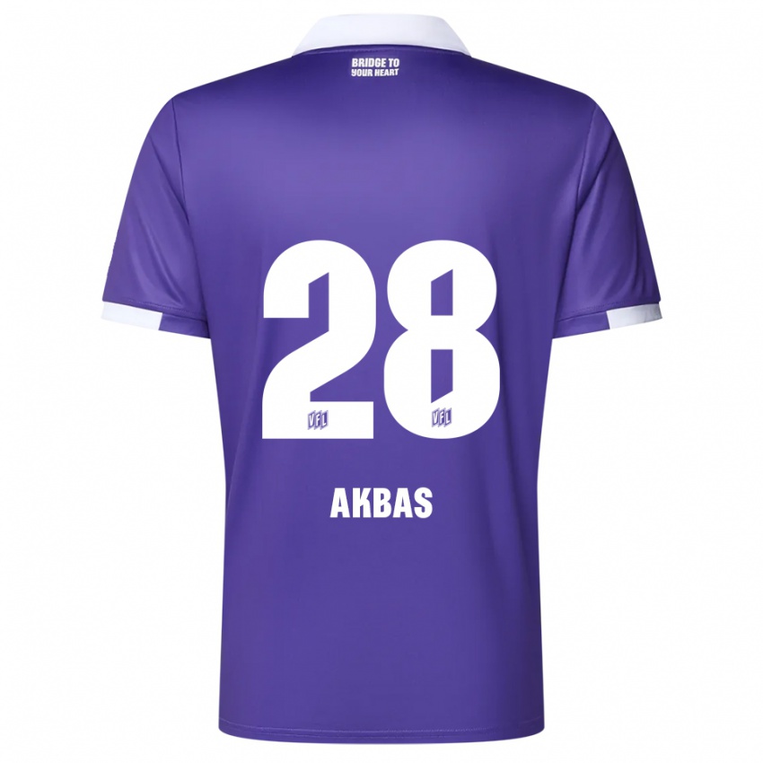 גברים Can Akbas #28 סגול לבן ג'רזי ביתית 2025/26 חולצה קצרה