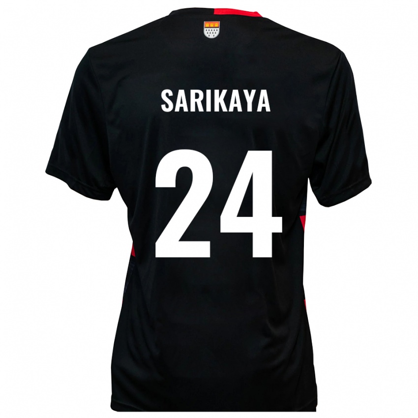 גברים Ege Sarikaya #24 שחור אדום ג'רזי ביתית 2025/26 חולצה קצרה