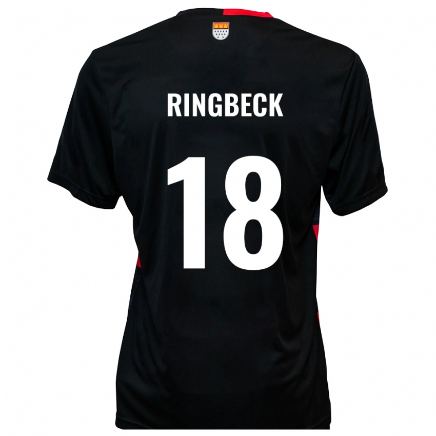 גברים Noah Ringbeck #18 שחור אדום ג'רזי ביתית 2025/26 חולצה קצרה