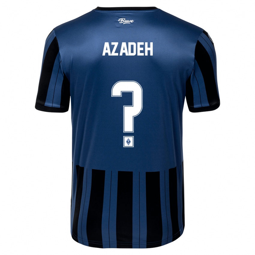 גברים נילס אזאדה #0 כחול אפור שחור ג'רזי ביתית 2025/26 חולצה קצרה