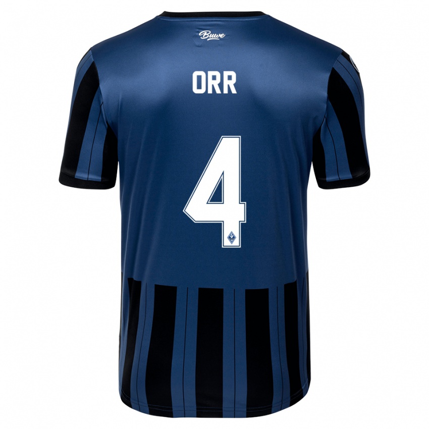 גברים George Orr #4 כחול אפור שחור ג'רזי ביתית 2025/26 חולצה קצרה