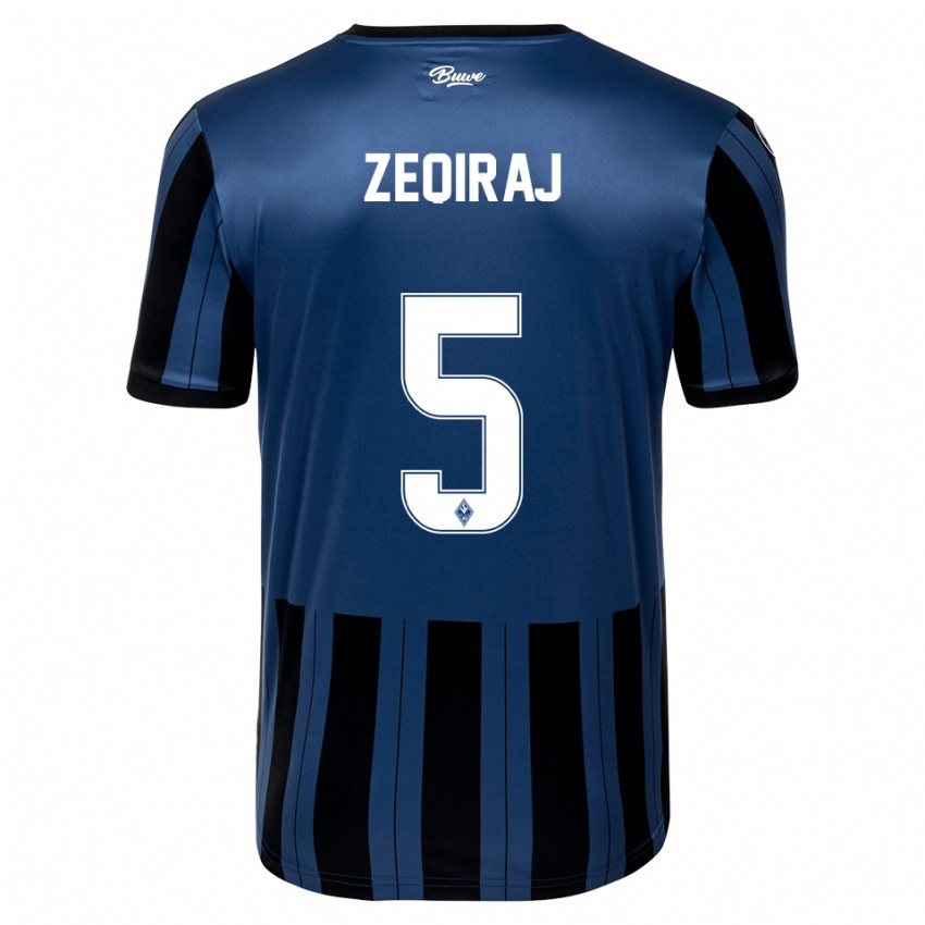 גברים Arlind Zeqiraj #5 כחול אפור שחור ג'רזי ביתית 2025/26 חולצה קצרה