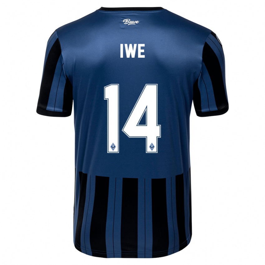 גברים עמנואל איווה #14 כחול אפור שחור ג'רזי ביתית 2025/26 חולצה קצרה