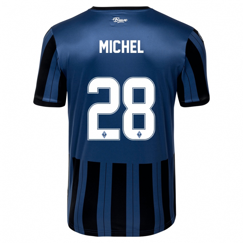 גברים דייגו מישל #28 כחול אפור שחור ג'רזי ביתית 2025/26 חולצה קצרה