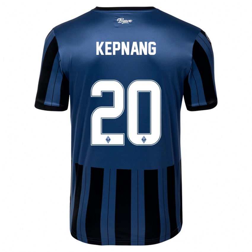 גברים Jason Kepnang #20 כחול אפור שחור ג'רזי ביתית 2025/26 חולצה קצרה