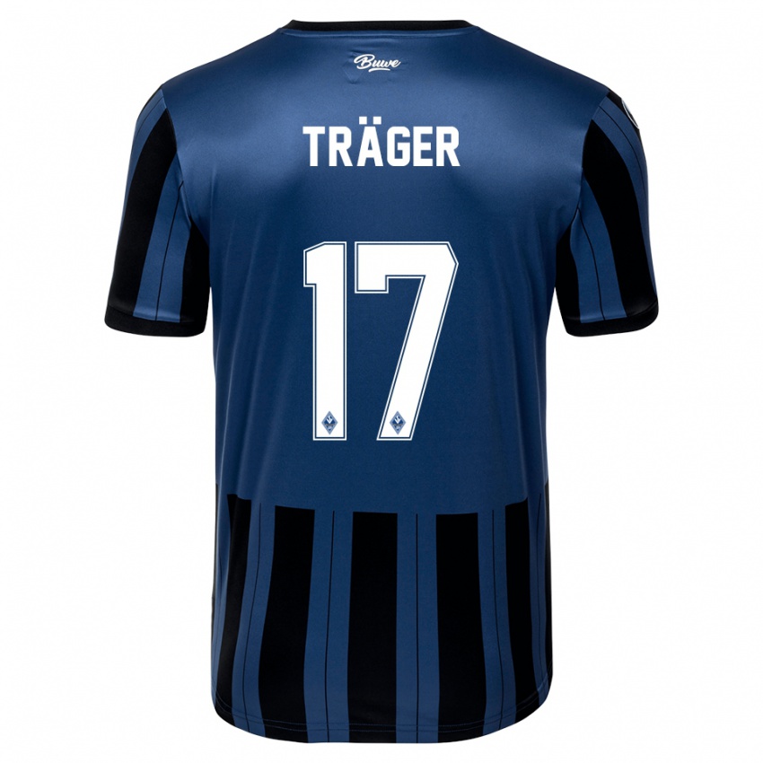 גברים מיקה טרגר #17 כחול אפור שחור ג'רזי ביתית 2025/26 חולצה קצרה