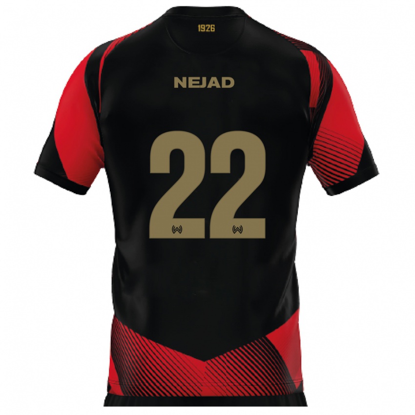 גברים מילאד נג'אד #22 שחור אדום ג'רזי ביתית 2025/26 חולצה קצרה