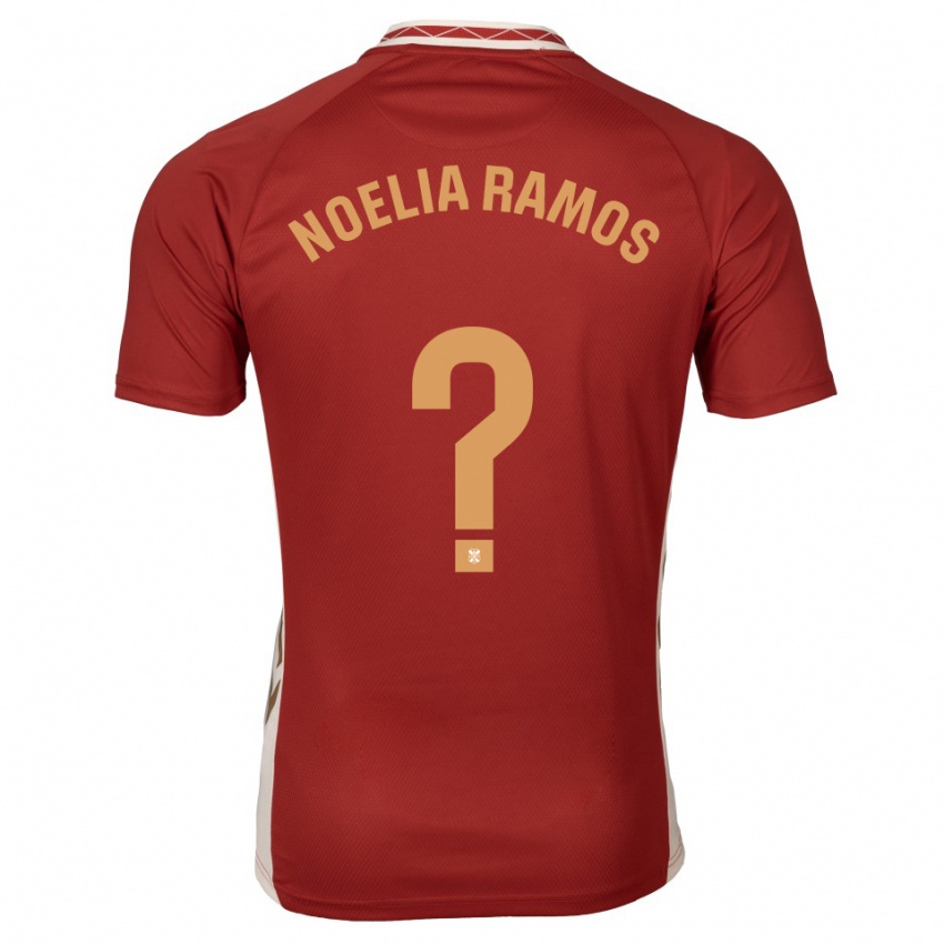 גברים נואליה ראמוס #0 בורדו זהב הרחק ג'רזי 2025/26 חולצה קצרה