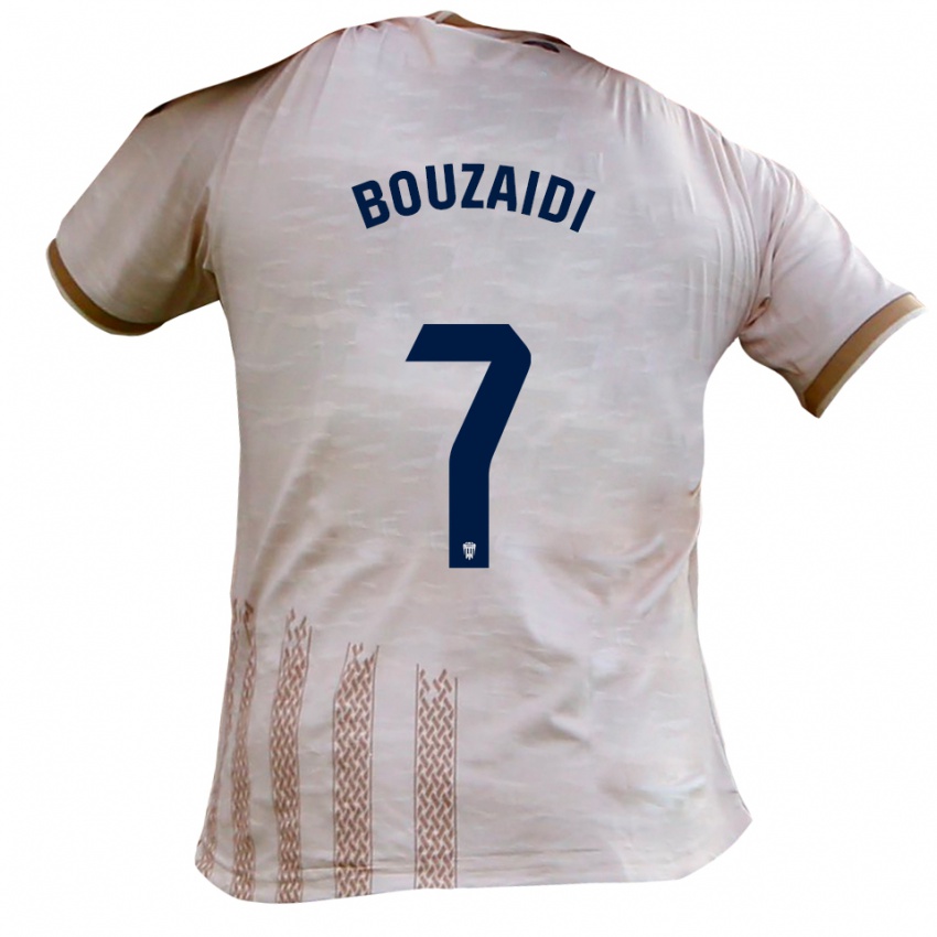 גברים סימו בוזיידי #7 לבן מלוכלך חום הרחק ג'רזי 2025/26 חולצה קצרה