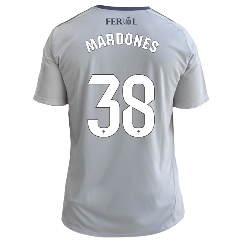 גברים Alvaro Mardones #38 אפור כסף הרחק ג'רזי 2025/26 חולצה קצרה