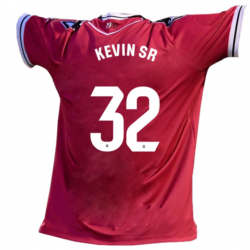 גברים קווין סאנצ'ס ריי #32 בורדו שחור הרחק ג'רזי 2025/26 חולצה קצרה