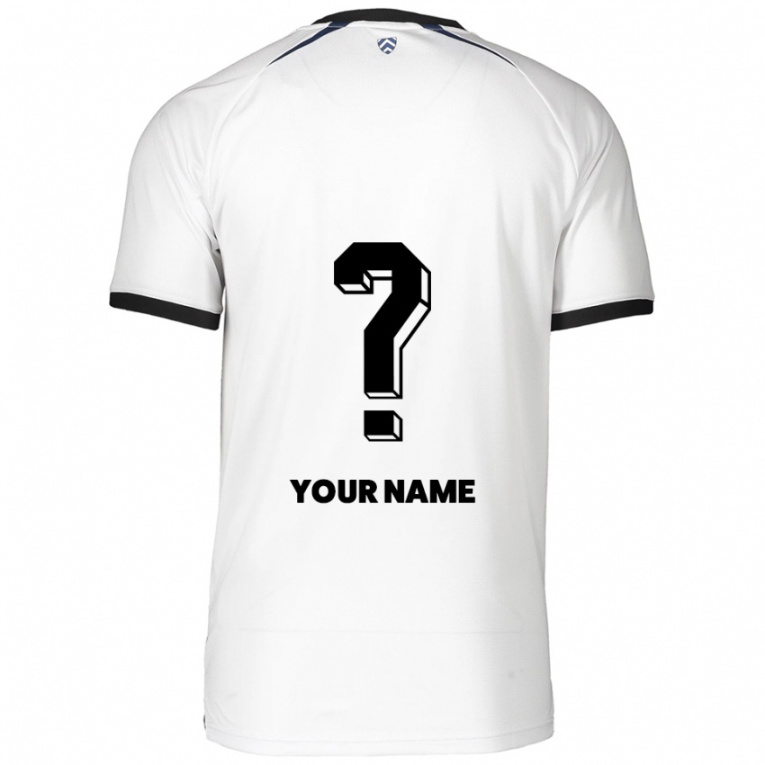 גברים השם שלך #0 לבן שחור הרחק ג'רזי 2025/26 חולצה קצרה