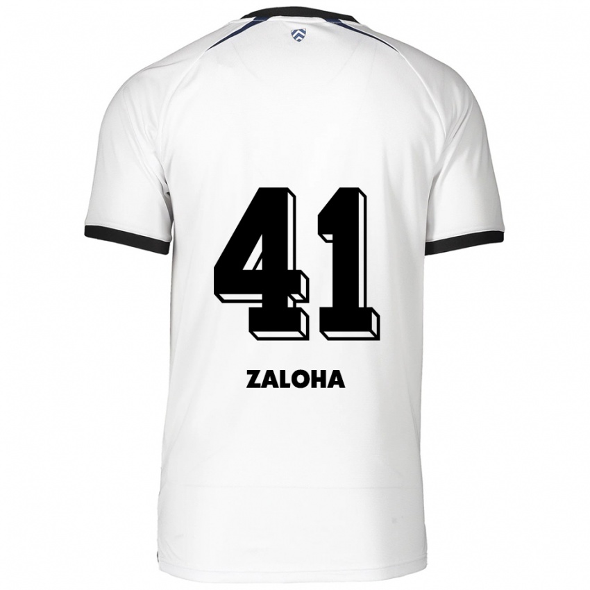 גברים Artem Zaloha #41 לבן שחור הרחק ג'רזי 2025/26 חולצה קצרה