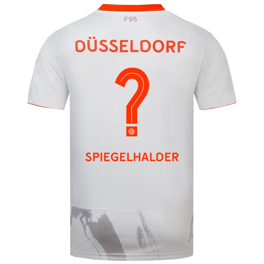 גברים Emilia Spiegelhalder #0 לבן כתום הרחק ג'רזי 2025/26 חולצה קצרה