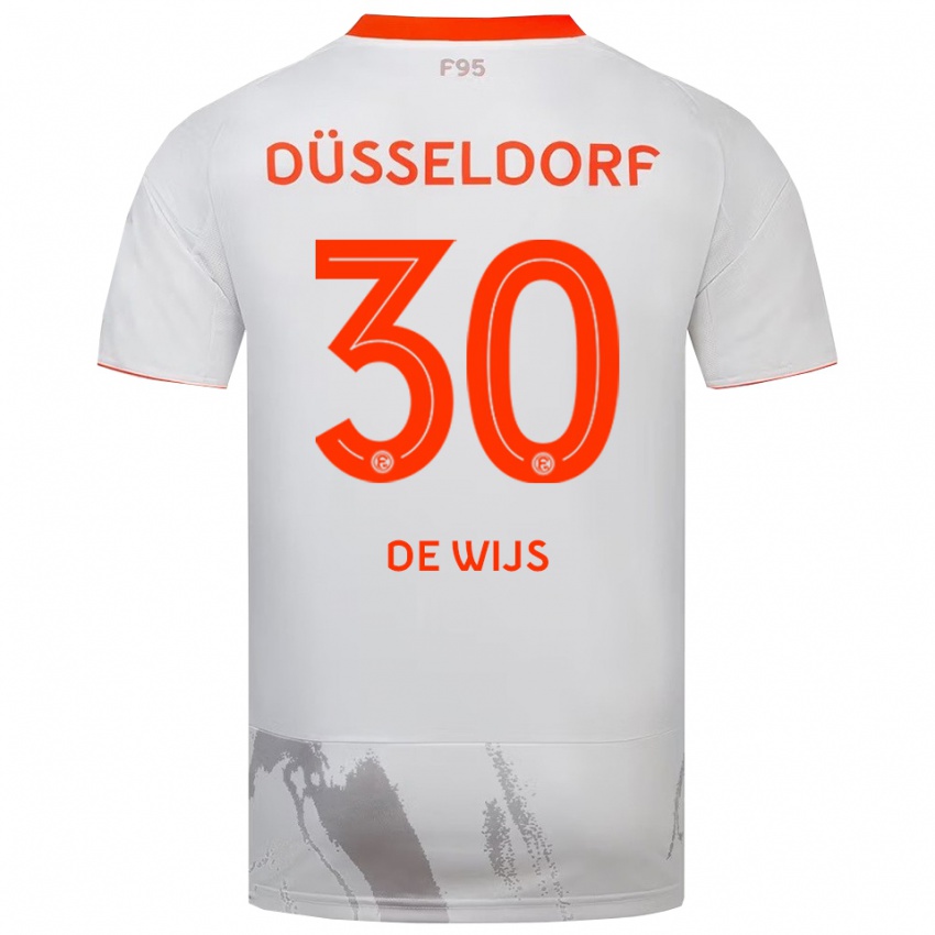 גברים ג'ורדי דה וייס #30 לבן כתום הרחק ג'רזי 2025/26 חולצה קצרה