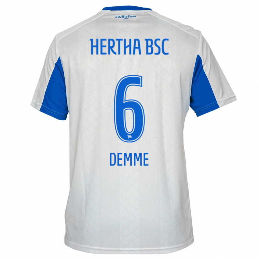 גברים דייגו דמה #6 לבן כחול הרחק ג'רזי 2025/26 חולצה קצרה