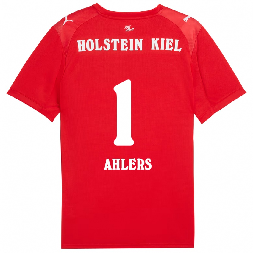 גברים נואה לואי אהלרס #1 אדום כחול הרחק ג'רזי 2025/26 חולצה קצרה