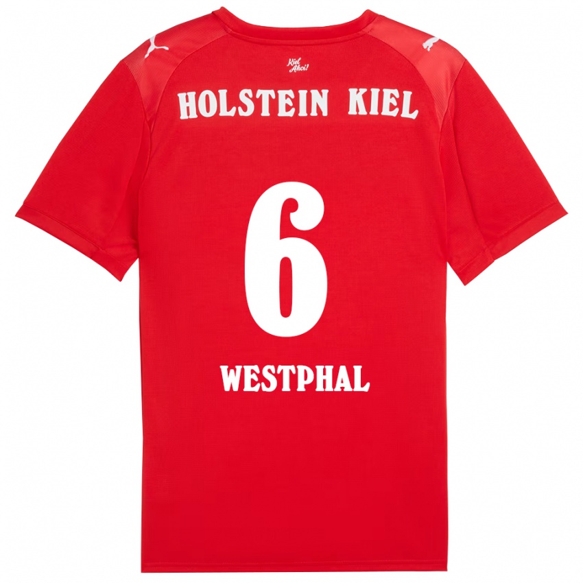 גברים הנריק וסטפאל #6 אדום כחול הרחק ג'רזי 2025/26 חולצה קצרה