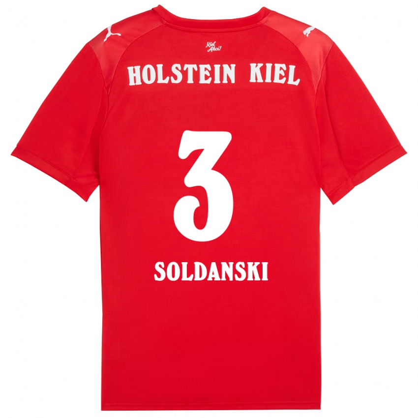 גברים Lasse Soldanski #3 אדום כחול הרחק ג'רזי 2025/26 חולצה קצרה