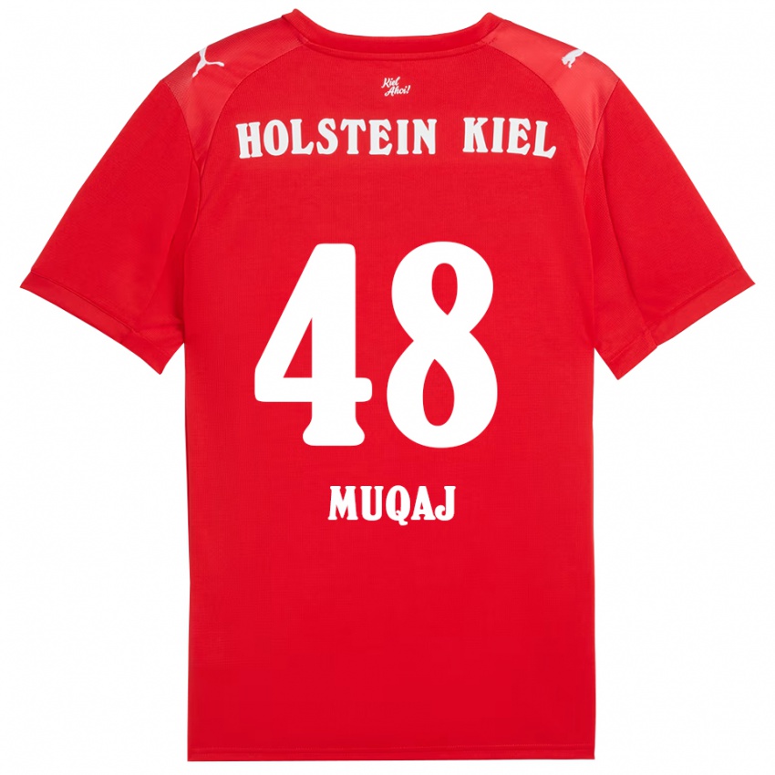 גברים חאמזה מוקאג׳ #48 אדום כחול הרחק ג'רזי 2025/26 חולצה קצרה