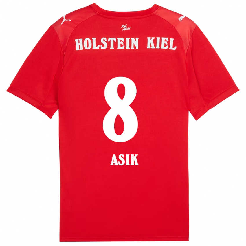 גברים Burak Asik #8 אדום כחול הרחק ג'רזי 2025/26 חולצה קצרה