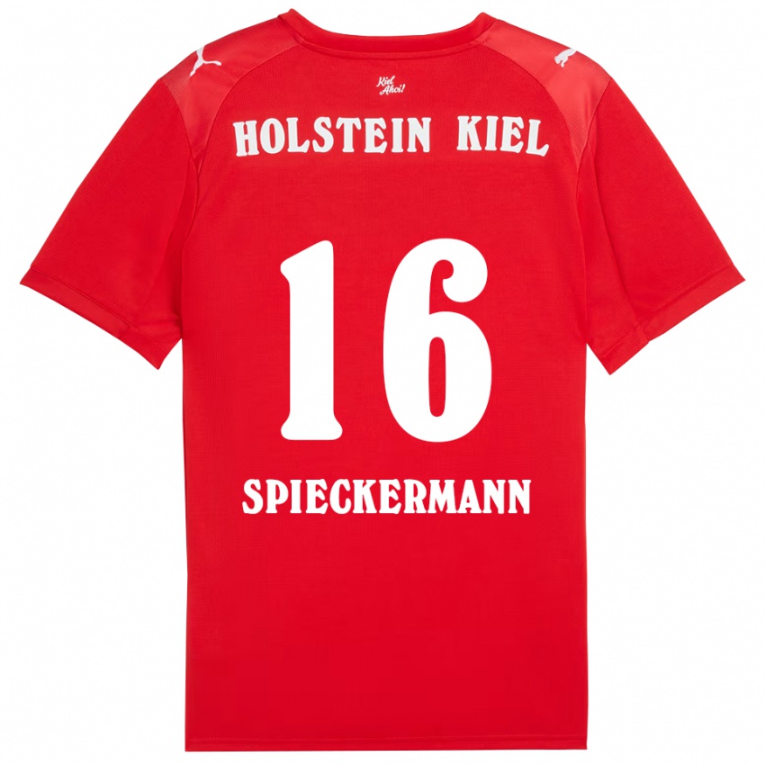 גברים טים ספיקרמן #16 אדום כחול הרחק ג'רזי 2025/26 חולצה קצרה