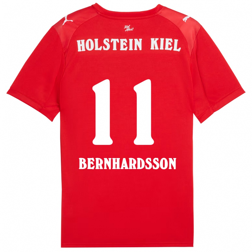 גברים אלכסנדר ברנהרדסון #11 אדום כחול הרחק ג'רזי 2025/26 חולצה קצרה