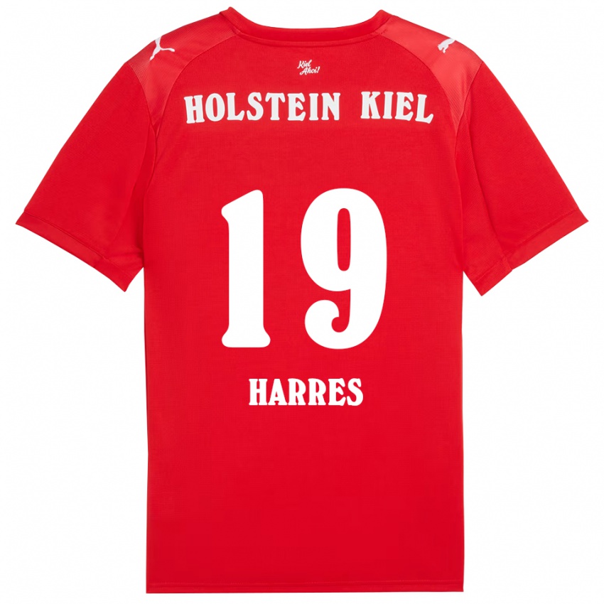 גברים Phil Harres #19 אדום כחול הרחק ג'רזי 2025/26 חולצה קצרה