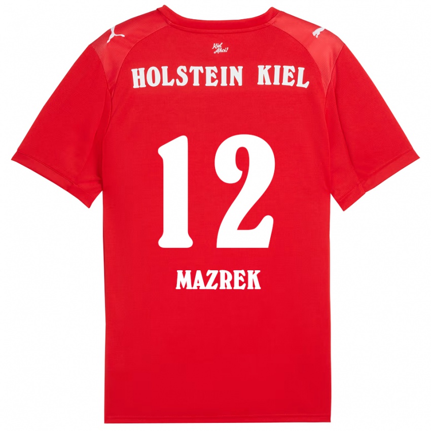 גברים אניס מאזרק #12 אדום כחול הרחק ג'רזי 2025/26 חולצה קצרה