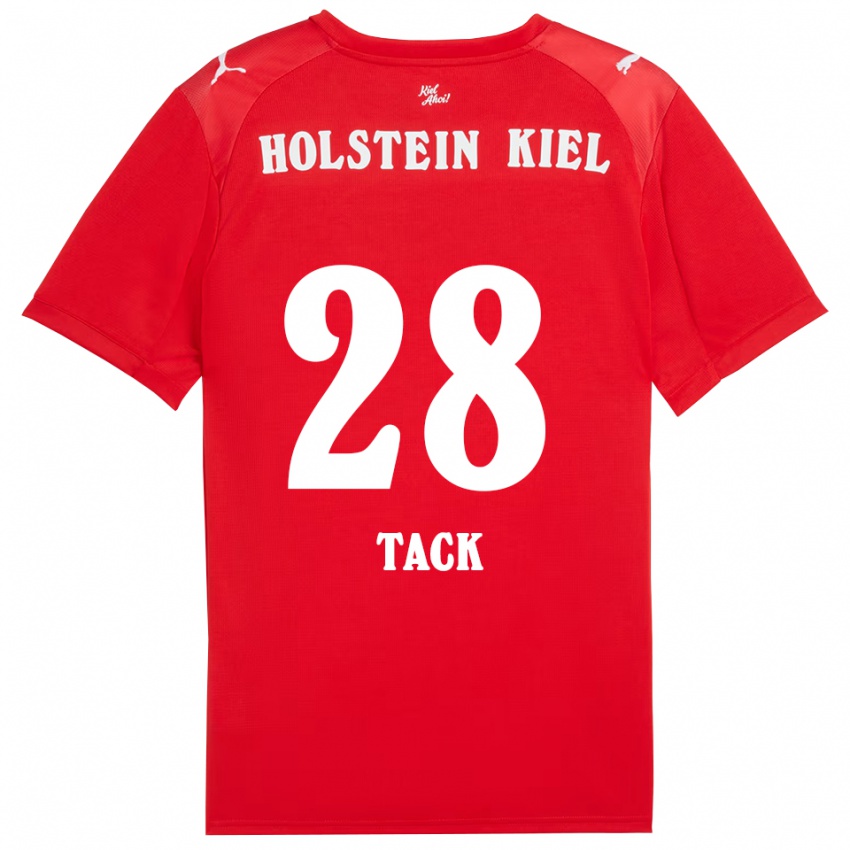 גברים Kian Tack #28 אדום כחול הרחק ג'רזי 2025/26 חולצה קצרה