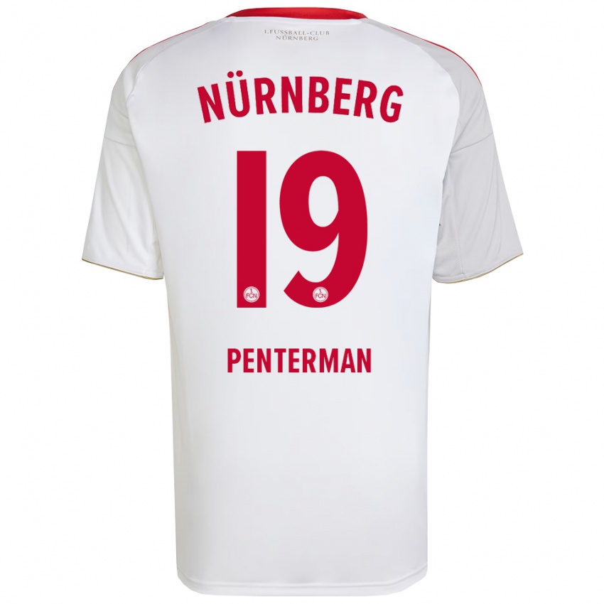 גברים ג׳ספר פנטרמן #19 לבן אדום הרחק ג'רזי 2025/26 חולצה קצרה