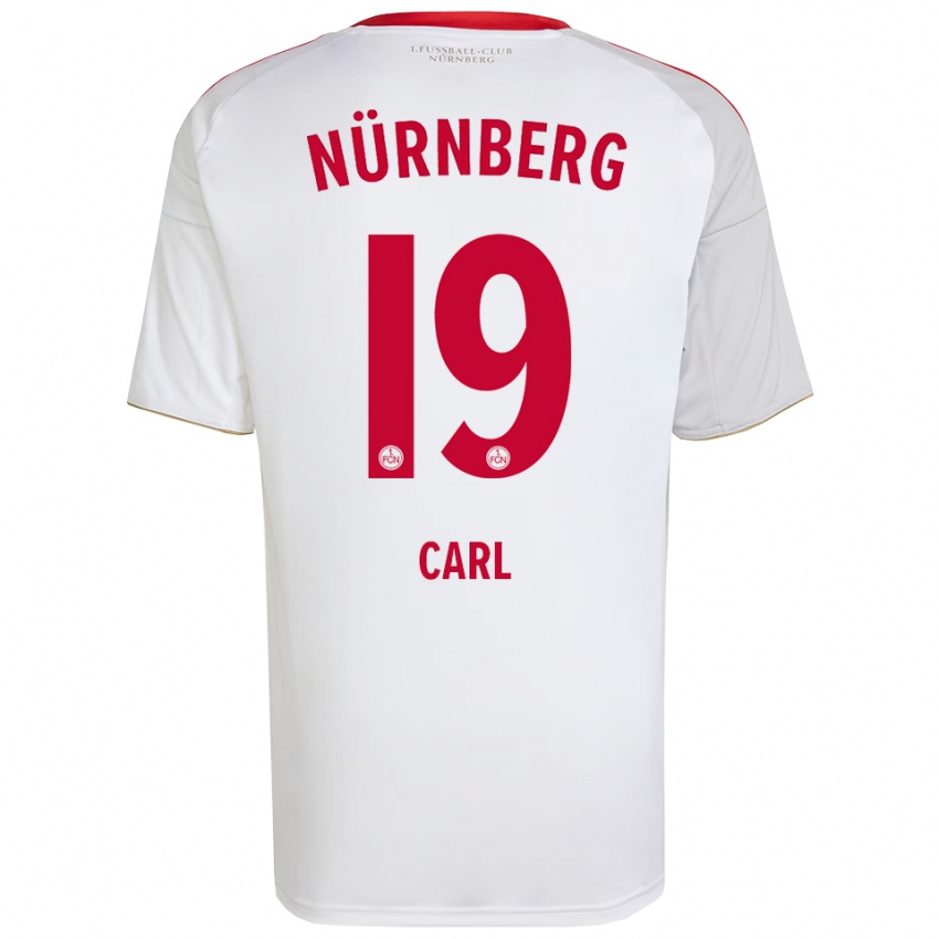 גברים Ferdinand Carl #19 לבן אדום הרחק ג'רזי 2025/26 חולצה קצרה