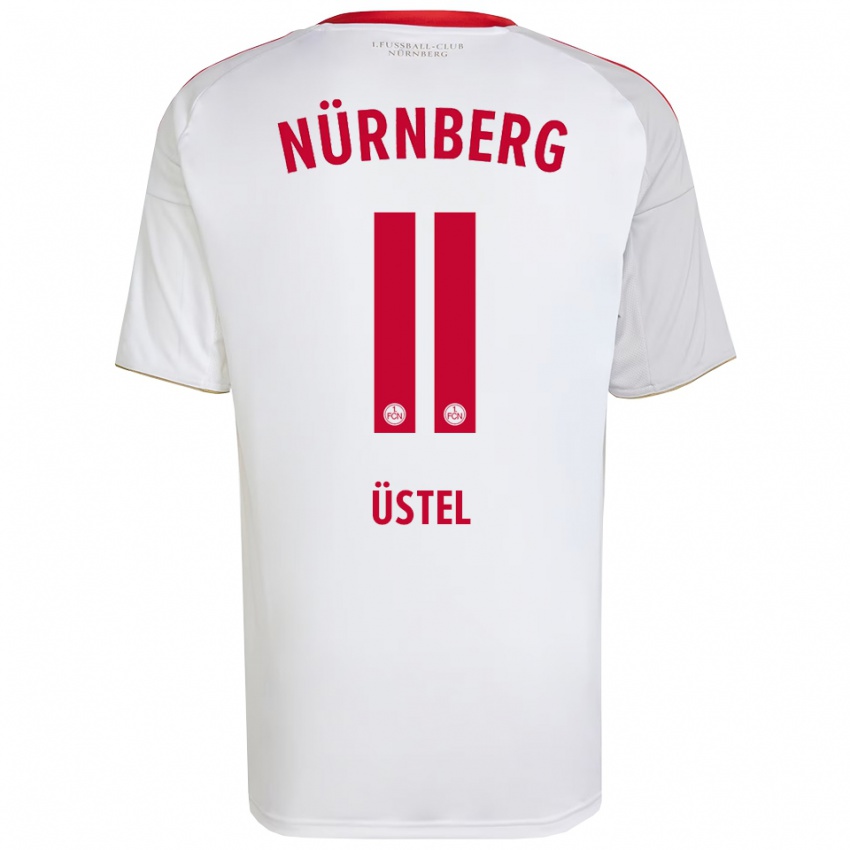 גברים ניזאר אוסטל #11 לבן אדום הרחק ג'רזי 2025/26 חולצה קצרה