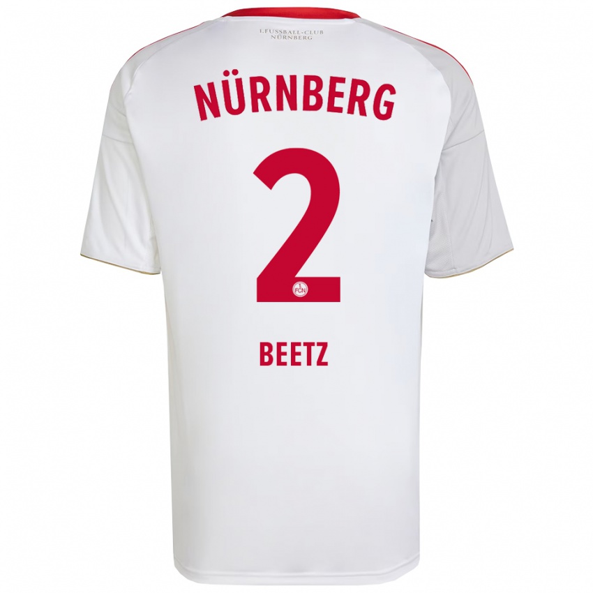 גברים לוקס ביטס #2 לבן אדום הרחק ג'רזי 2025/26 חולצה קצרה