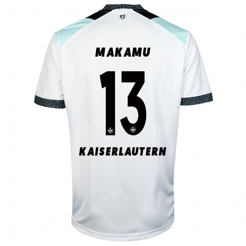 גברים Bradley Makamu #13 לבן שחור הרחק ג'רזי 2025/26 חולצה קצרה