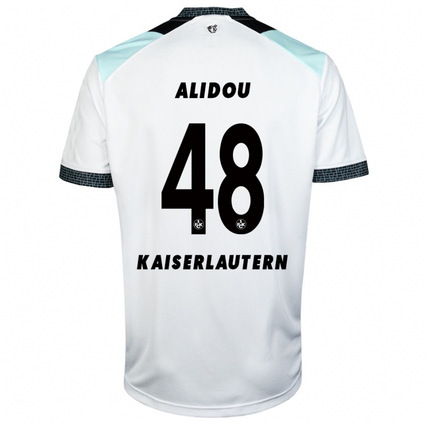 גברים פארידה אלידו #48 לבן שחור הרחק ג'רזי 2025/26 חולצה קצרה