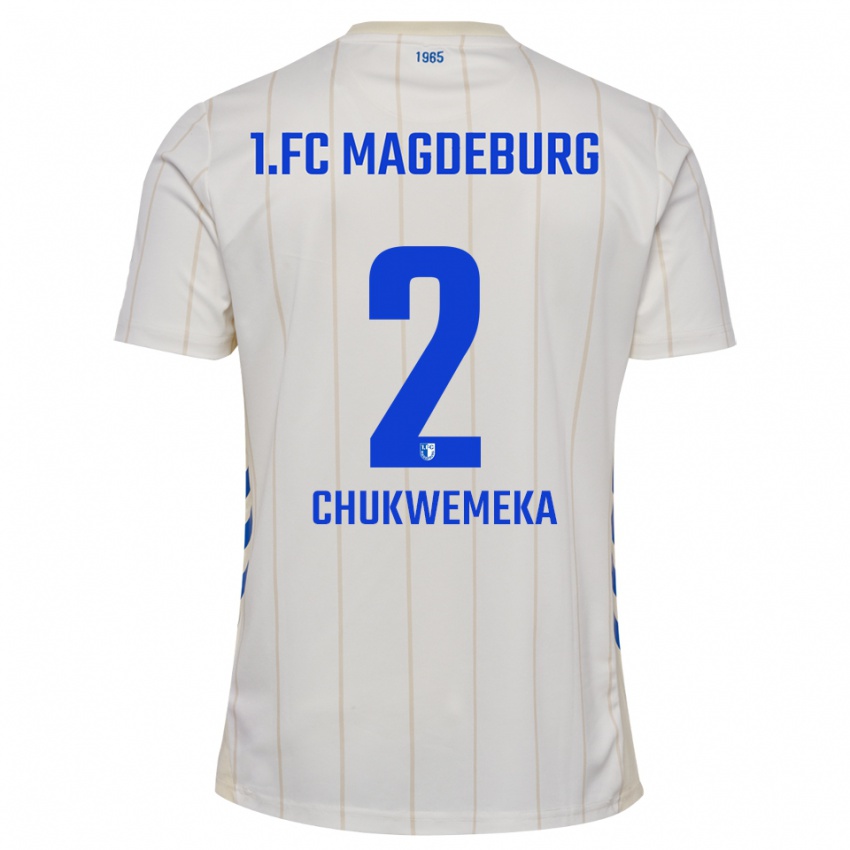 גברים סטנסי שיסון צ׳וקווומקה #2 לבן כחול הרחק ג'רזי 2025/26 חולצה קצרה