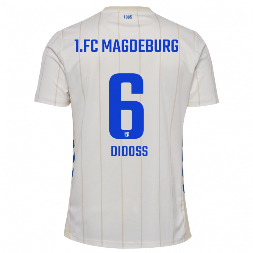 גברים Fadi Didoss #6 לבן כחול הרחק ג'רזי 2025/26 חולצה קצרה