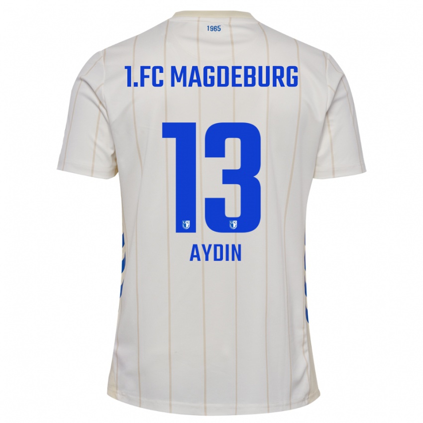 גברים קנאן איידין #13 לבן כחול הרחק ג'רזי 2025/26 חולצה קצרה