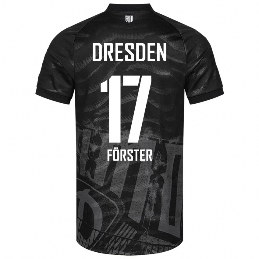 גברים קולין נואל פורסטר #17 שחור אפור הרחק ג'רזי 2025/26 חולצה קצרה