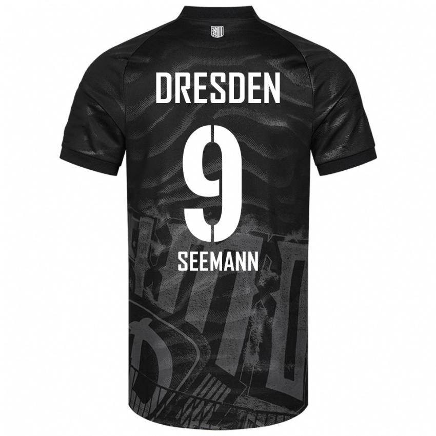 גברים ארני סימן #9 שחור אפור הרחק ג'רזי 2025/26 חולצה קצרה