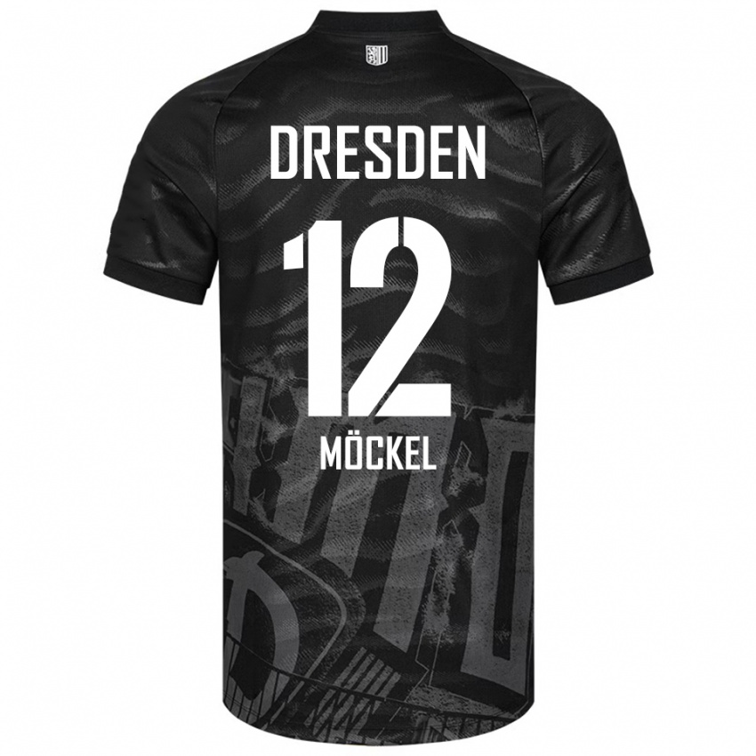 גברים Richard Möckel #12 שחור אפור הרחק ג'רזי 2025/26 חולצה קצרה