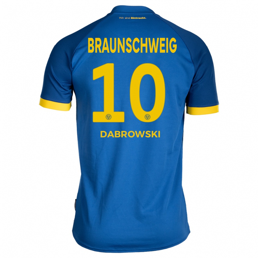 גברים Sebastian Dabrowski #10 כחול רויאל צהוב הרחק ג'רזי 2025/26 חולצה קצרה