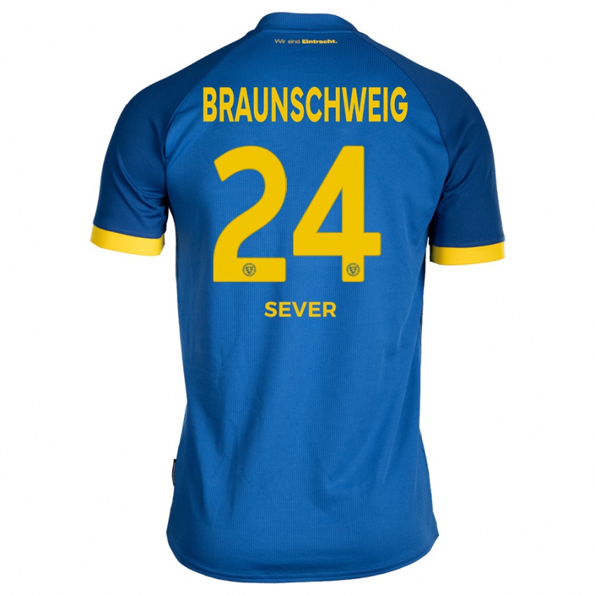 גברים Ömer Sever #24 כחול רויאל צהוב הרחק ג'רזי 2025/26 חולצה קצרה
