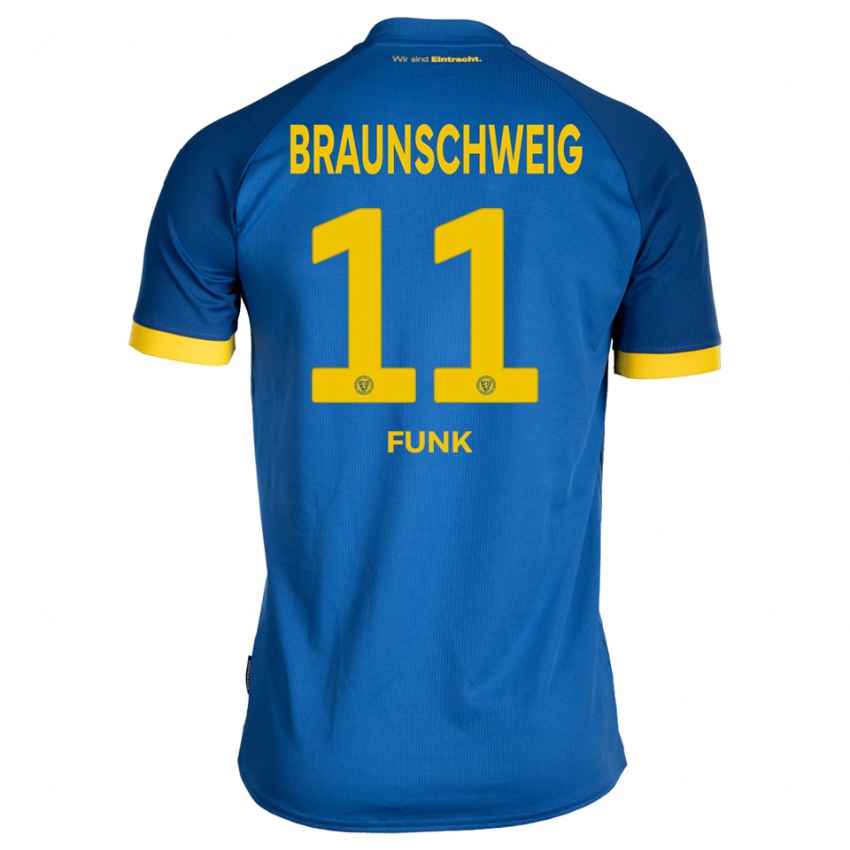 גברים יונה פונק #11 כחול רויאל צהוב הרחק ג'רזי 2025/26 חולצה קצרה