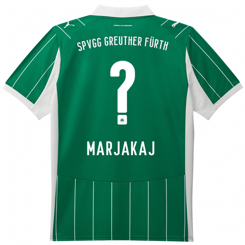 גברים Sabina Marjakaj #0 ירוק לבן הרחק ג'רזי 2025/26 חולצה קצרה