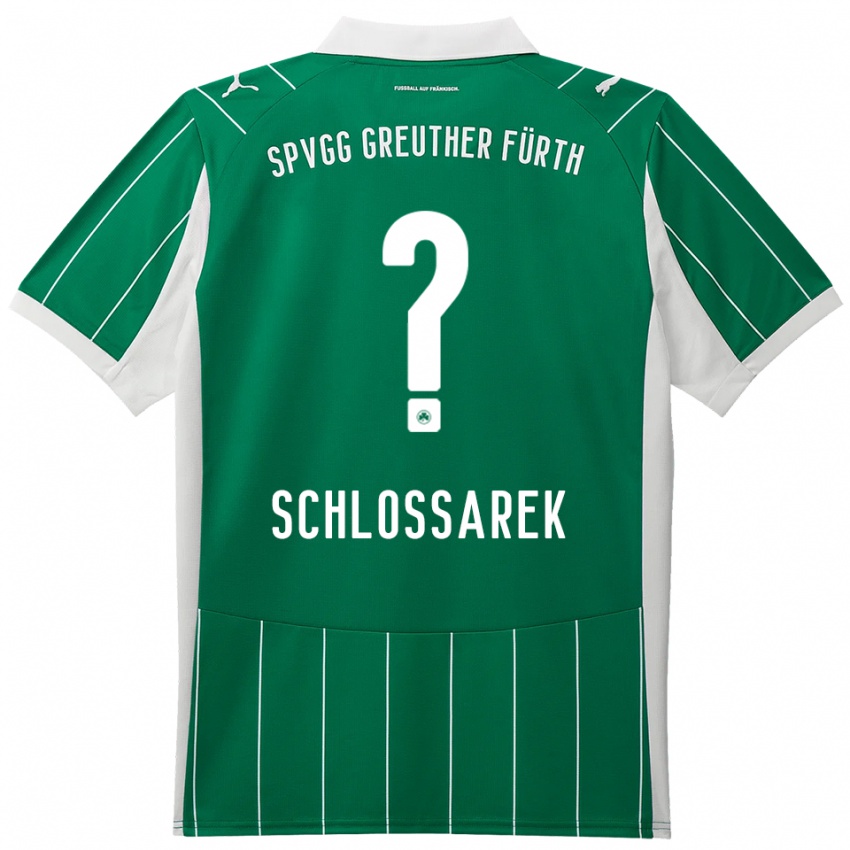 גברים Nadja Schlossarek #0 ירוק לבן הרחק ג'רזי 2025/26 חולצה קצרה