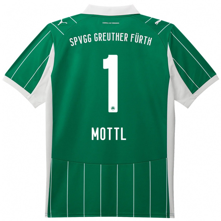 גברים יאן מוטל #1 ירוק לבן הרחק ג'רזי 2025/26 חולצה קצרה